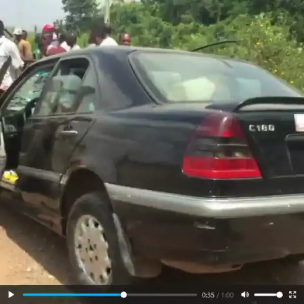 FRSC Chased BENZ Rider To Death, Two Others Died At Guru Maraji Road (Photos, Video)